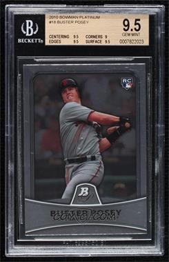 2010 Bowman Platinum - [Base] #18 - Buster Posey [BGS 9.5 GEM MINT]