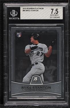 2010 Bowman Platinum - [Base] #86 - Giancarlo Stanton (Mike on Card) [BGS 7.5 NEAR MINT+]