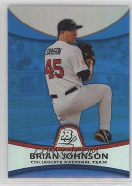 2010 Bowman Platinum - Prospects - Blue Refractor #PP38 - Brian Johnson /99 [Noted]