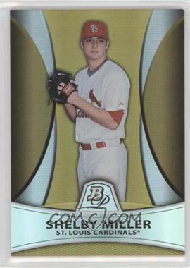 2010 Bowman Platinum - Prospects - Gold Refractor #PP25 - Shelby Miller /539 [Noted]