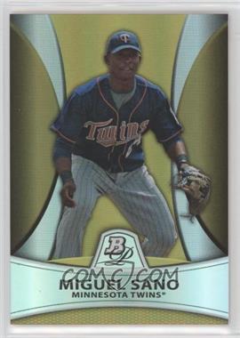 2010 Bowman Platinum - Prospects - Gold Refractor #PP28 - Miguel Sano /539