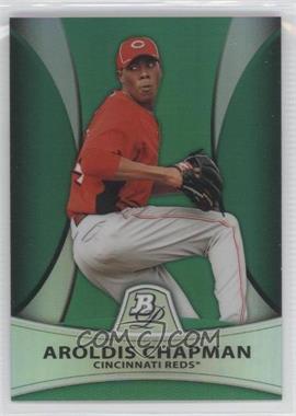 2010 Bowman Platinum - Prospects - Green Refractor #PP10 - Aroldis Chapman /499