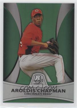 2010 Bowman Platinum - Prospects - Green Refractor #PP10 - Aroldis Chapman /499