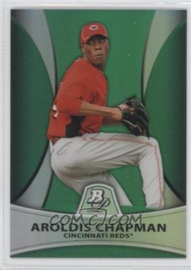 2010 Bowman Platinum - Prospects - Green Refractor #PP10 - Aroldis Chapman /499