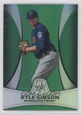 2010 Bowman Platinum - Prospects - Green Refractor #PP20 - Kyle Gibson /499