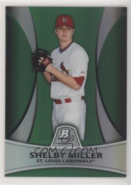 2010 Bowman Platinum - Prospects - Green Refractor #PP25 - Shelby Miller /499