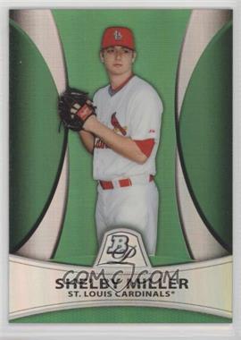 2010 Bowman Platinum - Prospects - Green Refractor #PP25 - Shelby Miller /499