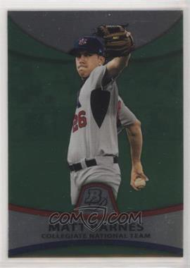 2010 Bowman Platinum - Prospects - Green Refractor #PP30 - Matt Barnes /499