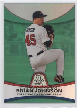 2010 Bowman Platinum - Prospects - Green Refractor #PP38 - Brian Johnson /499
