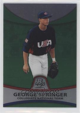 2010 Bowman Platinum - Prospects - Green Refractor #PP48 - George Springer /499 [Good to VG‑EX]