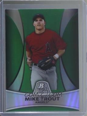 2010 Bowman Platinum - Prospects - Green Refractor #PP5 - Mike Trout /499 [EX to NM]
