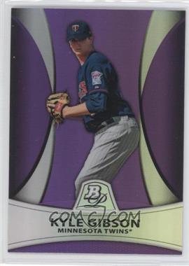 2010 Bowman Platinum - Prospects - Retail Purple Refractor #PP20 - Kyle Gibson