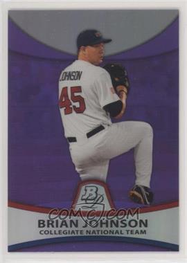2010 Bowman Platinum - Prospects - Retail Purple Refractor #PP38 - Brian Johnson