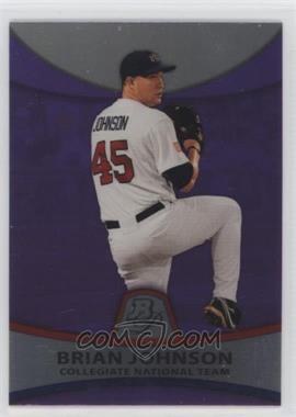 2010 Bowman Platinum - Prospects - Retail Purple Refractor #PP38 - Brian Johnson