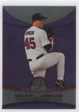 2010 Bowman Platinum - Prospects - Retail Purple Refractor #PP38 - Brian Johnson