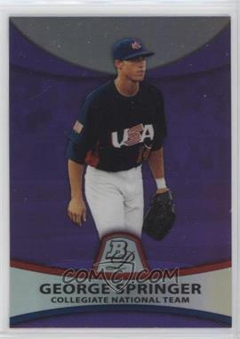 2010 Bowman Platinum - Prospects - Retail Purple Refractor #PP48 - George Springer