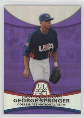 2010 Bowman Platinum - Prospects - Retail Purple Refractor #PP48 - George Springer