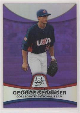 2010 Bowman Platinum - Prospects - Retail Purple Refractor #PP48 - George Springer