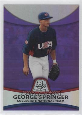 2010 Bowman Platinum - Prospects - Retail Purple Refractor #PP48 - George Springer