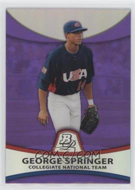 2010 Bowman Platinum - Prospects - Retail Purple Refractor #PP48 - George Springer