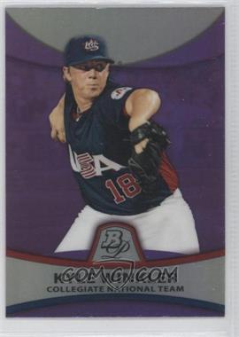 2010 Bowman Platinum - Prospects - Retail Purple Refractor #PP49 - Kyle Winkler