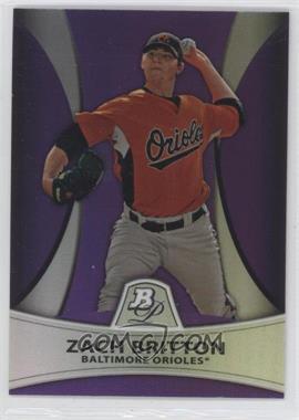 2010 Bowman Platinum - Prospects - Retail Purple Refractor #PP7 - Zach Britton