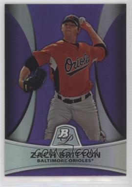 2010 Bowman Platinum - Prospects - Retail Purple Refractor #PP7 - Zach Britton