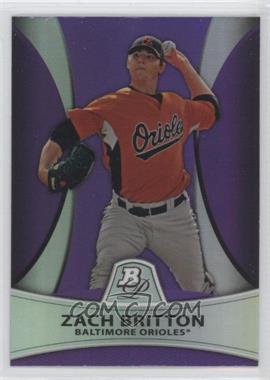2010 Bowman Platinum - Prospects - Retail Purple Refractor #PP7 - Zach Britton