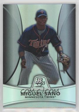 2010 Bowman Platinum - Prospects - Thick Stock Refractor #PP28 - Miguel Sano /999