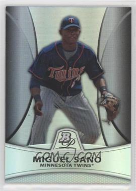 2010 Bowman Platinum - Prospects - Thick Stock Refractor #PP28 - Miguel Sano /999