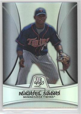 2010 Bowman Platinum - Prospects - Thick Stock Refractor #PP28 - Miguel Sano /999