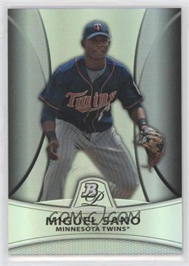 2010 Bowman Platinum - Prospects - Thick Stock Refractor #PP28 - Miguel Sano /999