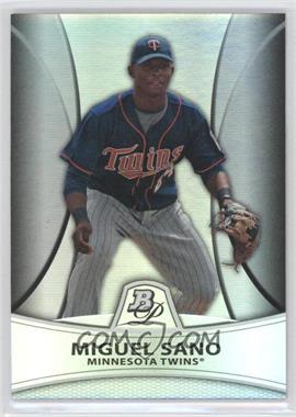 2010 Bowman Platinum - Prospects - Thick Stock Refractor #PP28 - Miguel Sano /999