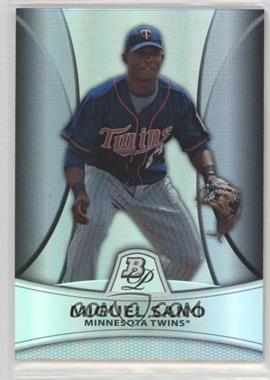 2010 Bowman Platinum - Prospects - Thick Stock Refractor #PP28 - Miguel Sano /999