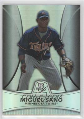 2010 Bowman Platinum - Prospects - Thick Stock Refractor #PP28 - Miguel Sano /999