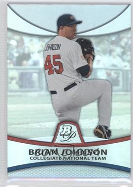 2010 Bowman Platinum - Prospects - Thick Stock Refractor #PP38 - Brian Johnson /999