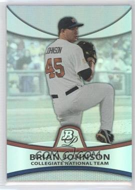 2010 Bowman Platinum - Prospects - Thick Stock Refractor #PP38 - Brian Johnson /999