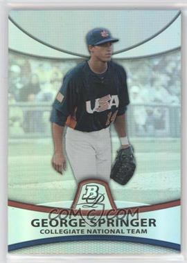 2010 Bowman Platinum - Prospects - Thick Stock Refractor #PP48 - George Springer /999