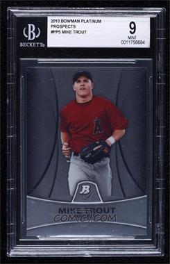 2010 Bowman Platinum - Prospects #PP5 - Mike Trout [BGS 9 MINT]