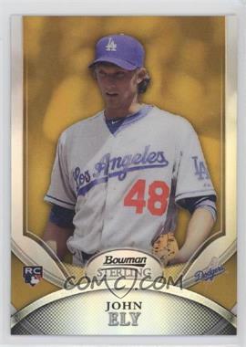 2010 Bowman Sterling - [Base] - Gold Refractor #30 - John Ely /50