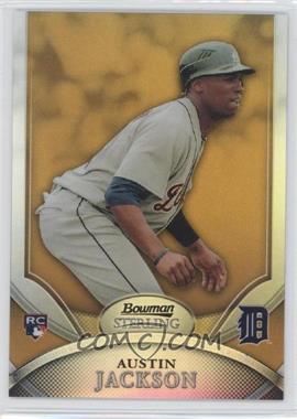 2010 Bowman Sterling - [Base] - Gold Refractor #8 - Austin Jackson /50