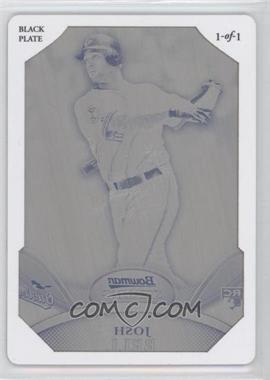 2010 Bowman Sterling - [Base] - Printing Plate Black Framed #2 - Josh Bell /1