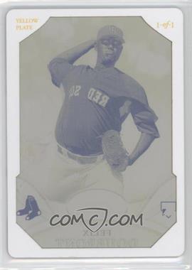 2010 Bowman Sterling - [Base] - Printing Plate Yellow Framed #12 - Felix Doubront /1