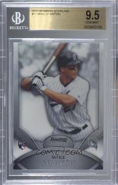 2010 Bowman Sterling - [Base] #17 - Giancarlo Stanton (Called Mike on Card) [BGS 9.5 GEM MINT]