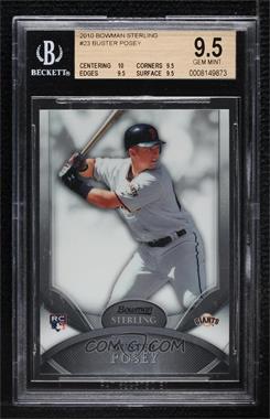 2010 Bowman Sterling - [Base] #23 - Buster Posey [BGS 9.5 GEM MINT]