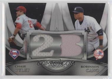 2010 Bowman Sterling - Boxloader Dual Relics - Black Refractor #BL-14 - Chase Utley, Robinson Cano /25