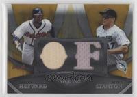 Jason Heyward, Giancarlo Stanton [EX to NM] #/50