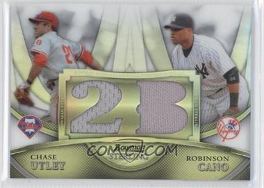 2010 Bowman Sterling - Boxloader Dual Relics - Refractor #BL-14 - Chase Utley, Robinson Cano /99