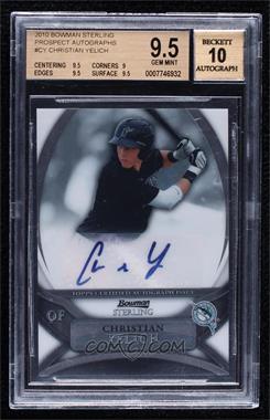 2010 Bowman Sterling - Prospects - Autographs #BSP-CY - Christian Yelich [BGS 9.5 GEM MINT]