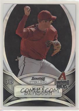 2010 Bowman Sterling - Prospects - Black Refractor #BSP-MD - Matt Davidson /25